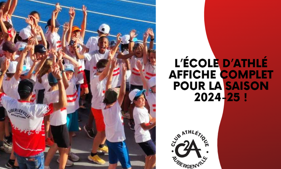 L'école d'athlétisme du C2A affiche complet !