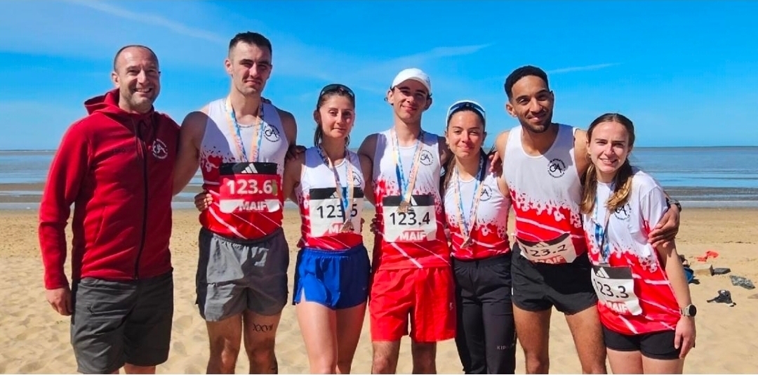 L'équipe C2A en forme aux Championnats de France d'Ekiden !