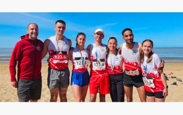 L'équipe C2A en forme aux Championnats de France d'Ekiden !