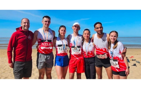 L'équipe C2A en forme aux Championnats de France d'Ekiden !